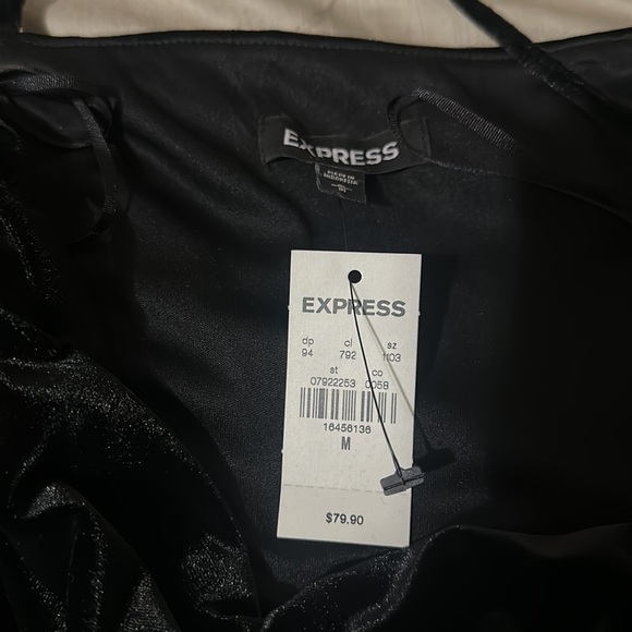 New with tags velvet dress express medium - Picture 4 of 8